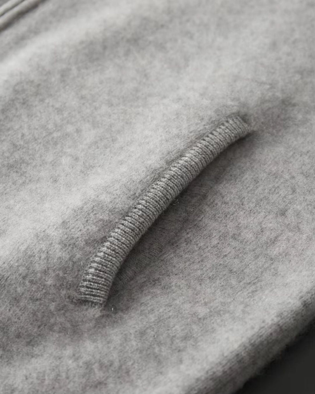 Merino Wool Full-Zip Stripe Sweater - Grey