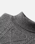 Merino Wool Turtleneck Sweater - Graphite