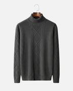 Merino Wool Turtleneck Sweater - Graphite