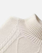 Merino Wool Turtleneck Sweater - Off-White