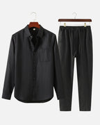 Altavita Linen City Summer Set - Black