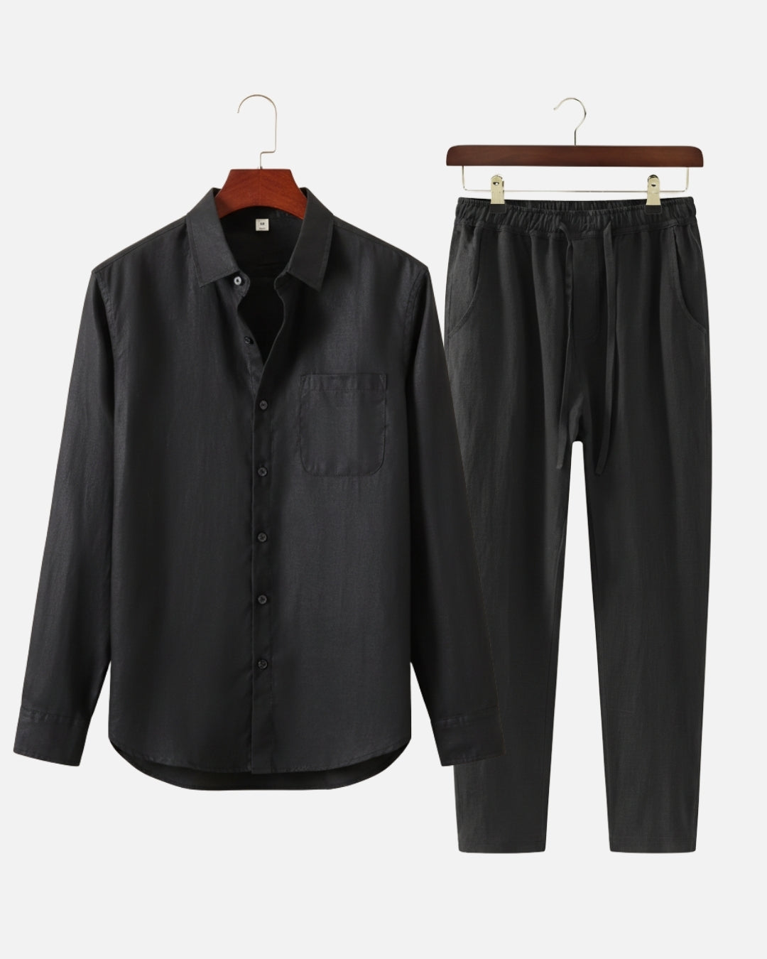 Altavita Linen City Summer Set - Black