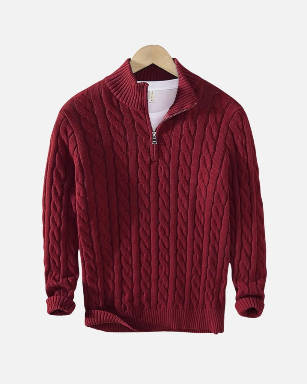 Toledo Half Zip Sweater - Bordeaux