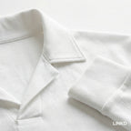 Men's Long Sleeve Knit Shirt with Lapel Collar